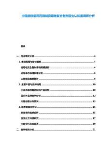 中國皮膚病用藥領域克霉唑復合制劑醫生認知度調研分析
