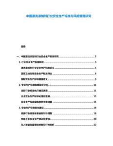 中國漂洗添加劑行業安全生產標準與風險管理研究