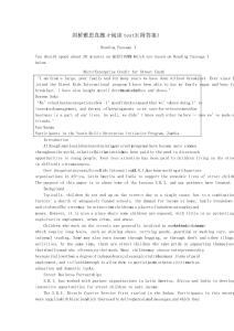 劍橋雅思真題4-閱讀test3(附答案)