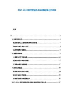 2025-2030航空發(fā)動機(jī)工況參數(shù)采集分析系統(tǒng)