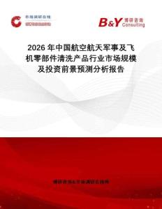 2026年中國航空航天軍事及飛機零部件清洗產品行業市場規模及投資前景預測分析報告