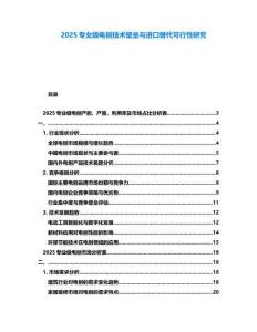 2025專業(yè)級(jí)電刨技術(shù)壁壘與進(jìn)口替代可行性研究