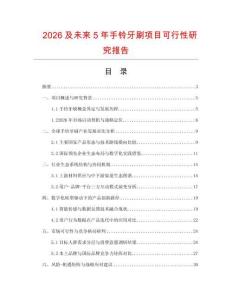 2026及未來(lái)5年手鈴牙刷項(xiàng)目可行性研究報(bào)告