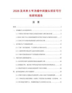 2026及未來5年冷縮中間接頭項目可行性研究報告