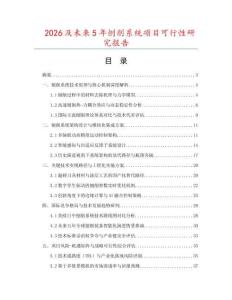 2026及未來5年刨削系統項目可行性研究報告