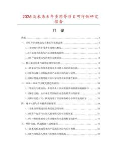2026及未來5年多用斧項目可行性研究報告
