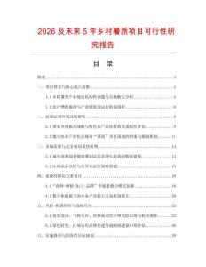 2026及未來5年鄉(xiāng)村薯派項目可行性研究報告