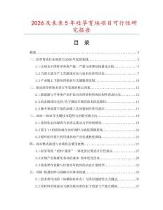 2026及未來5年硅孕育塊項(xiàng)目可行性研究報(bào)告