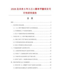 2026及未來5年三乙二醇單甲醚項目可行性研究報告