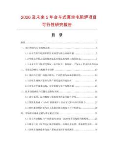 2026及未來(lái)5年臺(tái)車式真空電阻爐項(xiàng)目可行性研究報(bào)告