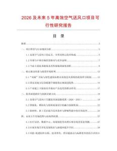 2026及未來5年高效空氣送風口項目可行性研究報告