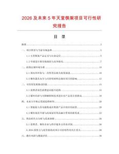 2026及未來5年天堂筷架項目可行性研究報告