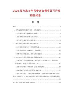 2026及未來5年吊帶連衣裙項目可行性研究報告