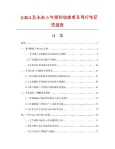 2026及未來5年塑料軟線項目可行性研究報告