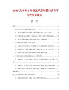 2026及未來5年微波爐壓制器皿項目可行性研究報告