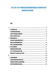 2025至2030中國含鉛多層陶瓷電容器行業調研及市場前景預測評估報告