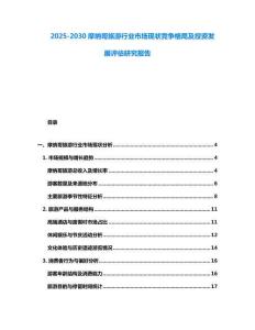 2025-2030摩納哥旅游行業市場現狀競爭格局及投資發展評估研究報告