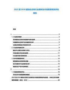 2025至2030緩蝕化合物行業調研及市場前景預測評估報告