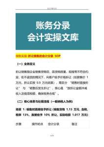 做賬實(shí)操-折讓銷售的會(huì)計(jì)分錄