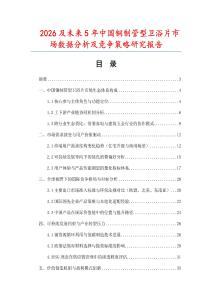2026及未來(lái)5年中國(guó)銅制管型衛(wèi)浴片市場(chǎng)數(shù)據(jù)分析及競(jìng)爭(zhēng)策略研究報(bào)告