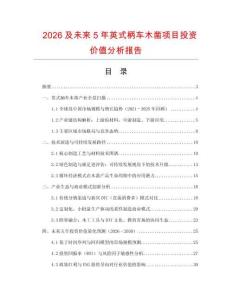 2026及未來5年英式柄車木鑿項目投資價值分析報告