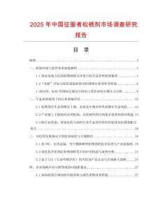 2025年中國征服者松銹劑市場調查研究報告