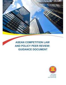 【東盟】競爭法和競爭政策同行審議：指導(dǎo)文件