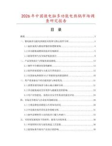 2026年中國微電腦多功能電熱鍋市場調查研究報告