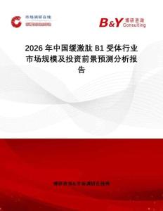 2026年中國緩激肽B1受體行業市場規模及投資前景預測分析報告