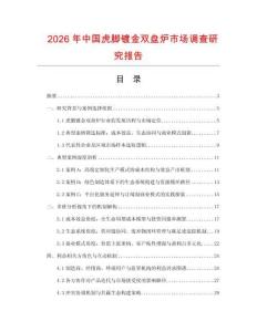 2026年中國虎腳鍍金雙盤爐市場調(diào)查研究報告