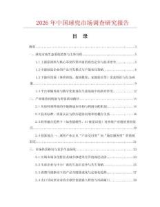 2026年中國球兜市場調(diào)查研究報告