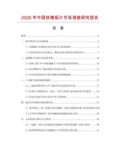 2026年中國鈦鎳板片市場調查研究報告
