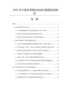2026年中國皮帶輸送線組合數(shù)據(jù)監(jiān)測報告