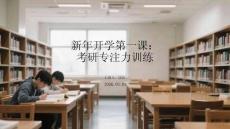 新年開學第一課：考研專注力訓練(2)