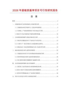 2026年直鏈烷基苯項目可行性研究報告