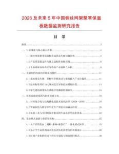 2026及未來5年中國鋼絲網架聚苯保溫板數據監測研究報告