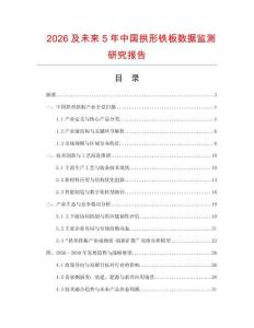 2026及未來5年中國拱形鐵板數據監測研究報告