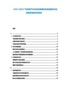 2025-2030廣告?zhèn)髅疆a(chǎn)業(yè)市場(chǎng)深度調(diào)研及發(fā)展趨勢(shì)與投資前景預(yù)測(cè)研究報(bào)告
