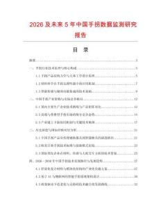 2026及未來5年中國手拐數據監測研究報告