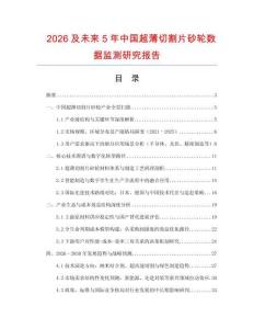 2026及未來5年中國(guó)超薄切割片砂輪數(shù)據(jù)監(jiān)測(cè)研究報(bào)告