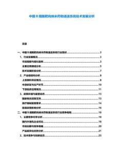 中國B細(xì)胞靶向納米藥物遞送系統(tǒng)技術(shù)發(fā)展分析