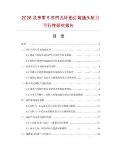 2026及未來5年四孔環形燈彎插頭項目可行性研究報告