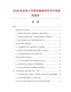 2026及未來(lái)5年異形鏈條項(xiàng)目可行性研究報(bào)告
