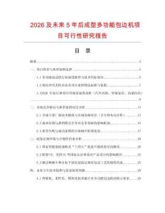 2026及未來5年后成型多功能包邊機項目可行性研究報告