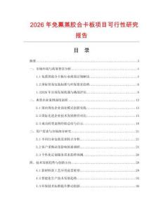 2026年免熏蒸膠合卡板項目可行性研究報告