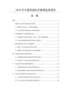 2026年中國(guó)鐵錨拉手?jǐn)?shù)據(jù)監(jiān)測(cè)報(bào)告