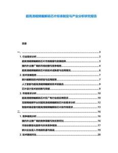 超高清視頻編解碼芯片標(biāo)準(zhǔn)制定與產(chǎn)業(yè)分析研究報(bào)告