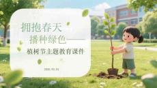 擁抱春天 播種綠色植樹節(jié)主題教育課件