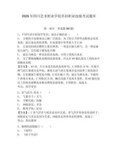 2026年四川藝術職業學院單招職業技能考試題庫帶答案詳解（達標題）