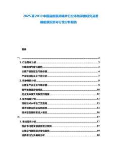 2025至2030中國鹽酸氯丙嗪片行業市場深度研究及發展前景投資可行性分析報告